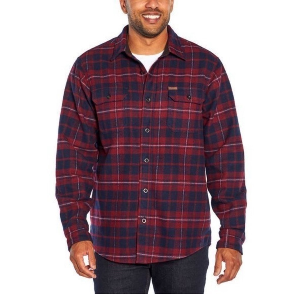 Orvis Big Bear Heavyweight Double Brushed Flannel with Hand Warmer Pockets